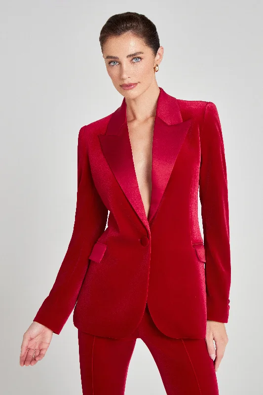 Beatrice Red Blazer Women's Unique Blazer