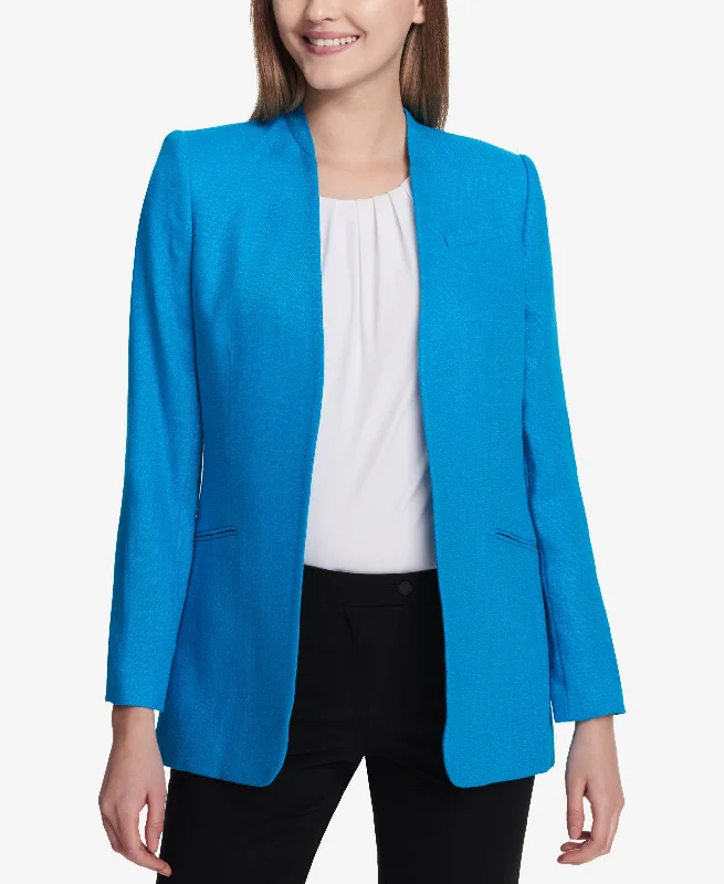 Calvin Klein Tweed Flyaway Blazer Women's Short Blazer