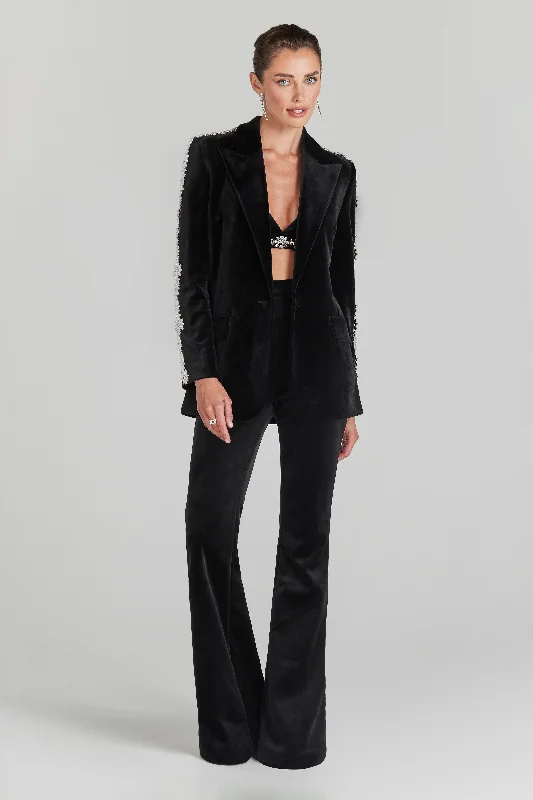 Davina Black Blazer Women's Banquet Suit