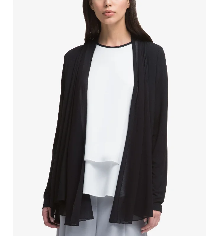 DKNY Draped Open Front Blazer Women's Classic Blazer