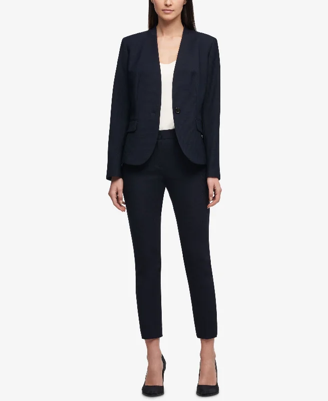DKNY One Button Blazer Women's Adventure Blazer