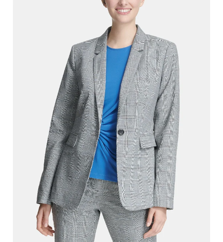 DKNY One Button Blazer Women's Warm Suit