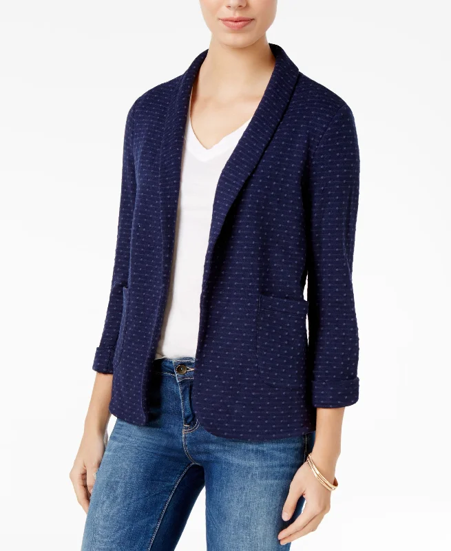 Maison Jules Cotton Knit Blazer Women's Unique Blazer