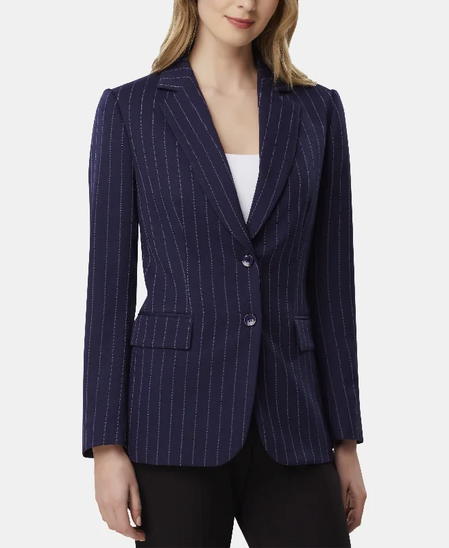 Tahari Asl Striped Blazer Slimming Women's Blazer