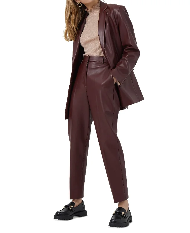 Women's Crolenda Faux-Leather Blazer Women's Boutique Suit