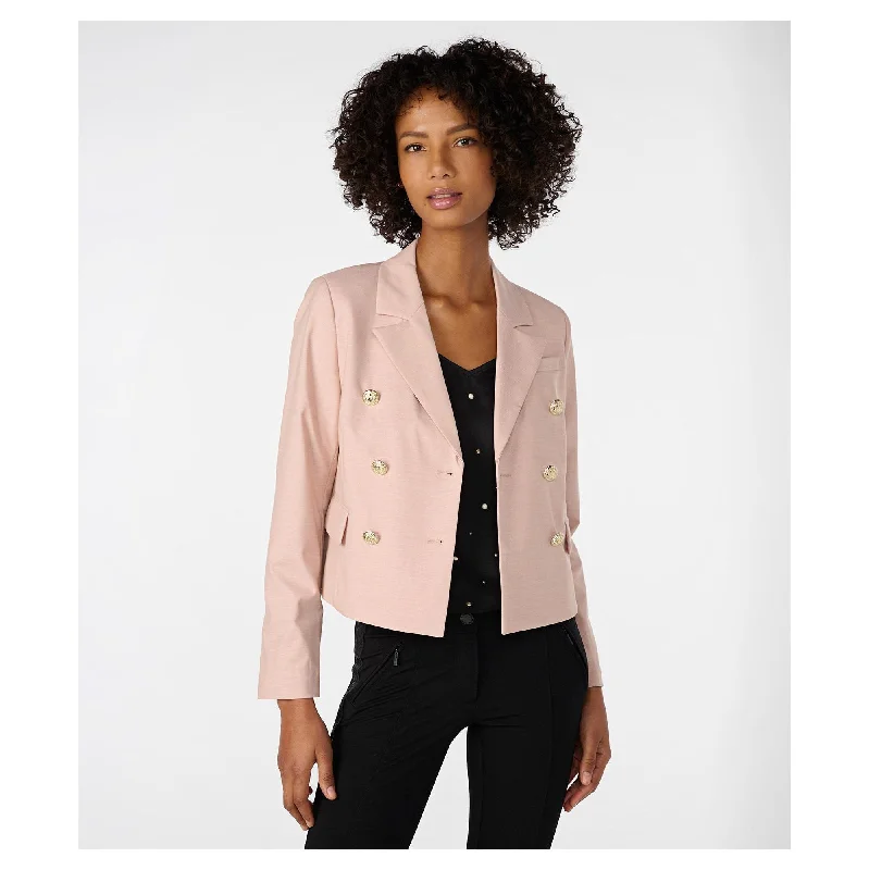 Women's Cropped Sailor-Button Blazer Women's High-End Blazer