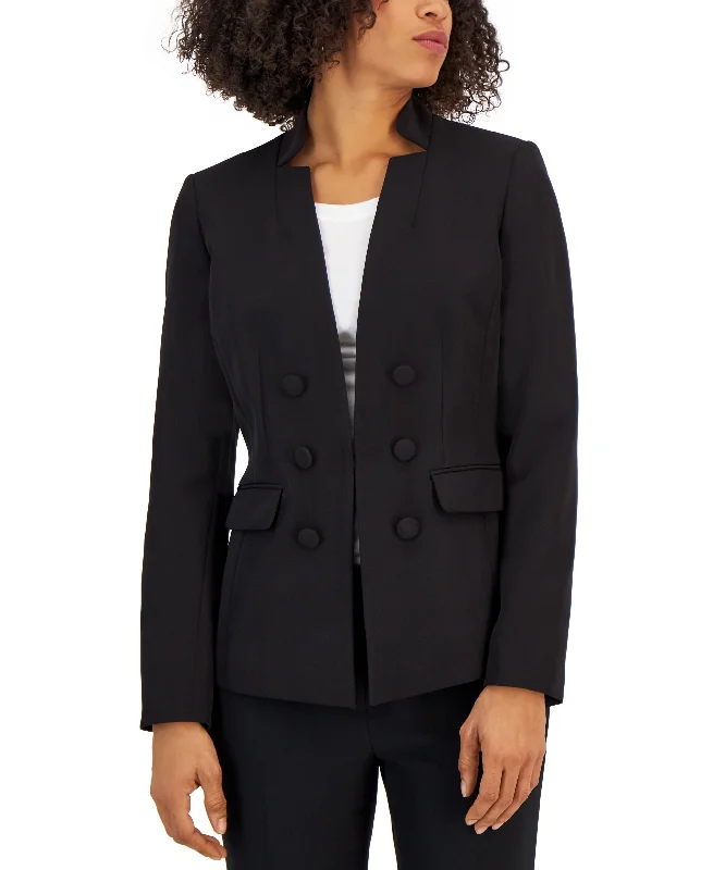 Women's Faux Double-Breasted Blazer Women's Classic Blazer