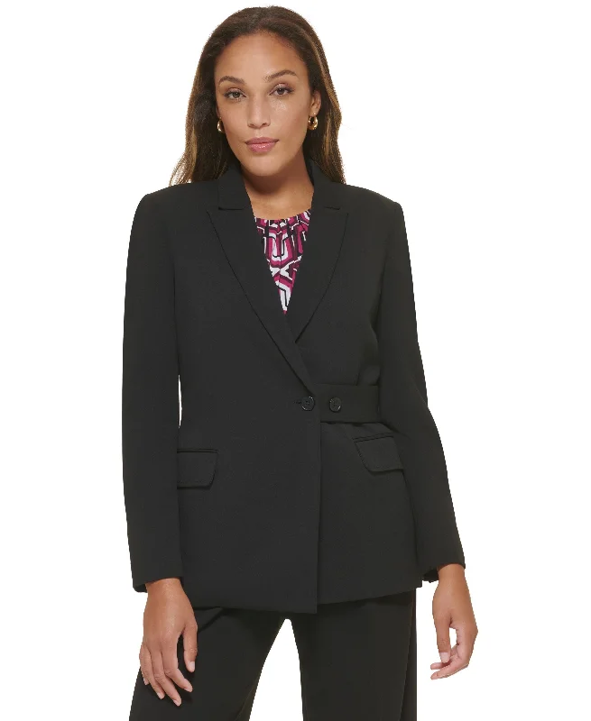 Women's Side Button Blazer Women's Professional Jacket