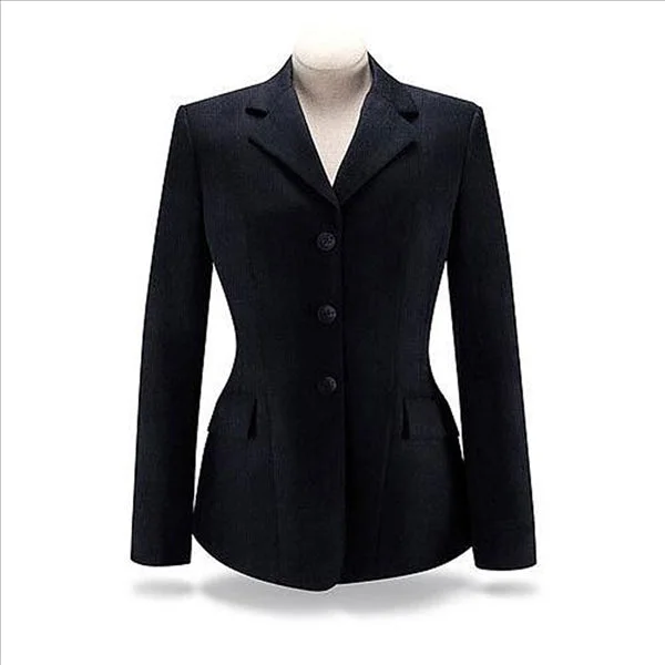 D8790 RJ Classics Ladies Saratoga Black Hunt Coat - Diamond Collection Parka Anorak Hoodie