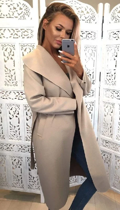 The Italian Waterfall Coat Striped Polka Dot Floral
