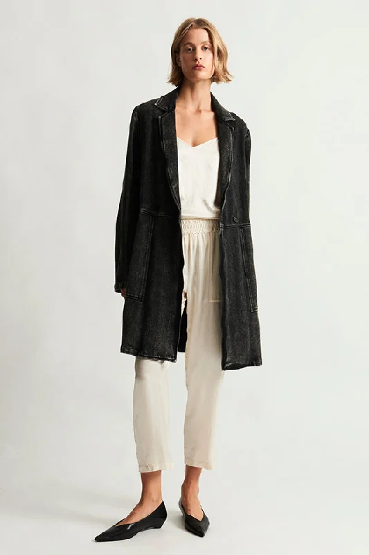 Twill Faded Black Orchid Coat Stole Shawl Scarf