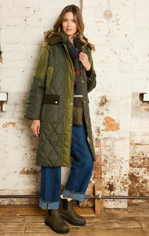 Barbour - Cookston Quilted Coat Crew Neck V-Neck Boat Neck