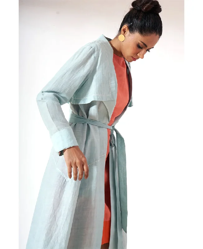 Bertina Trenchcoat Turtleneck Jacket Crew Neck Jacket V-Neck Jacket