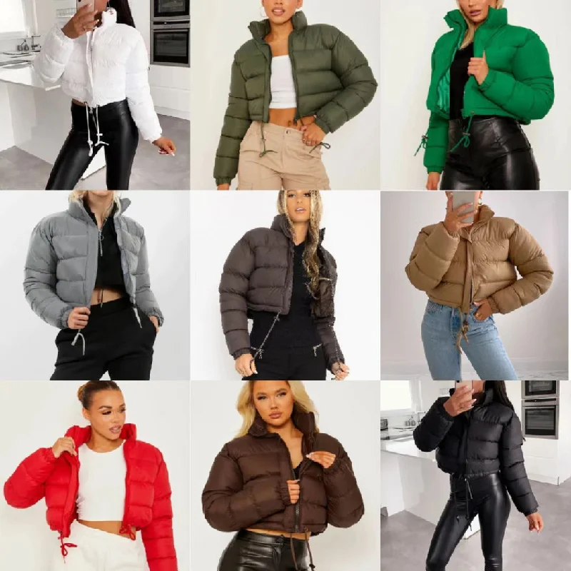 Bread Coat down Cotton-Padded Coat Popular（CL11077） Mesh Canvas Denim