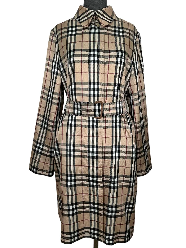 Burberry Check Belted Trench Coat Size M A-Line Ball Gown Mermaid