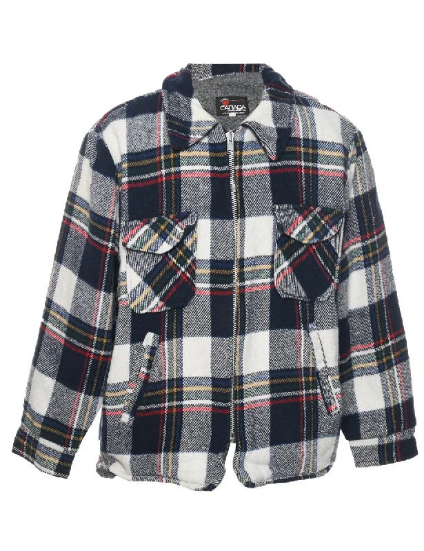 Checked Wool Coat - XL Bolero Crop Top Camisole