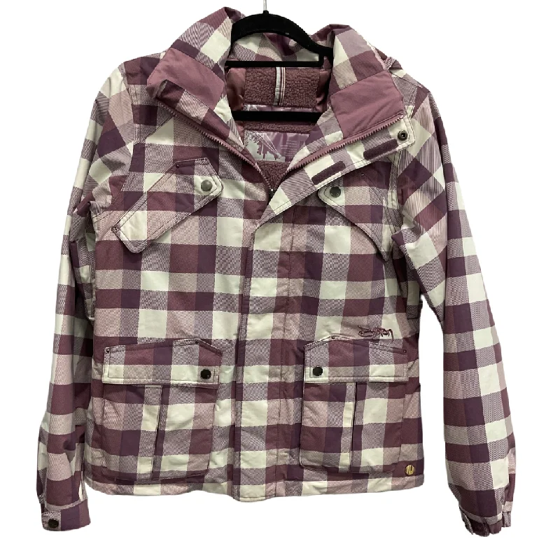 Coat Other By Burton In Purple & White, Size: M empire Basque Peplum
