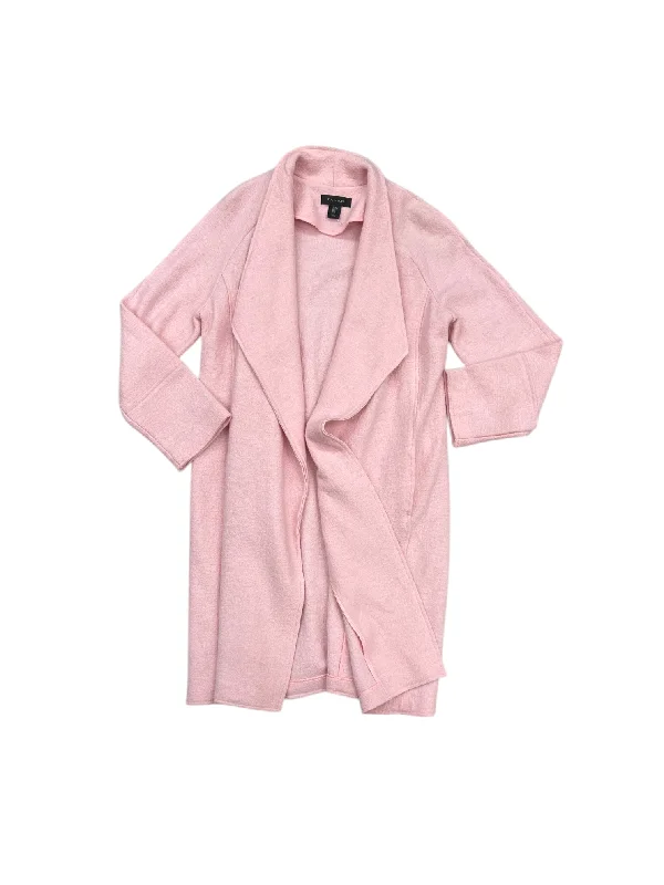 Coat Peacoat By Tahari By Arthur Levine In Pink, Size: L Vest Waistcoat Gilet