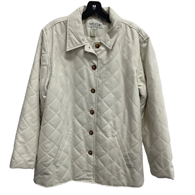 Coat Puffer & Quilted By Orvis In Cream, Size: L Bolero Crop Top Camisole