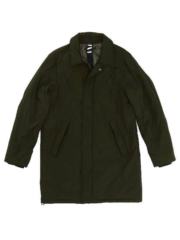 Car Coat - Olive Tweed Herringbone Houndstooth