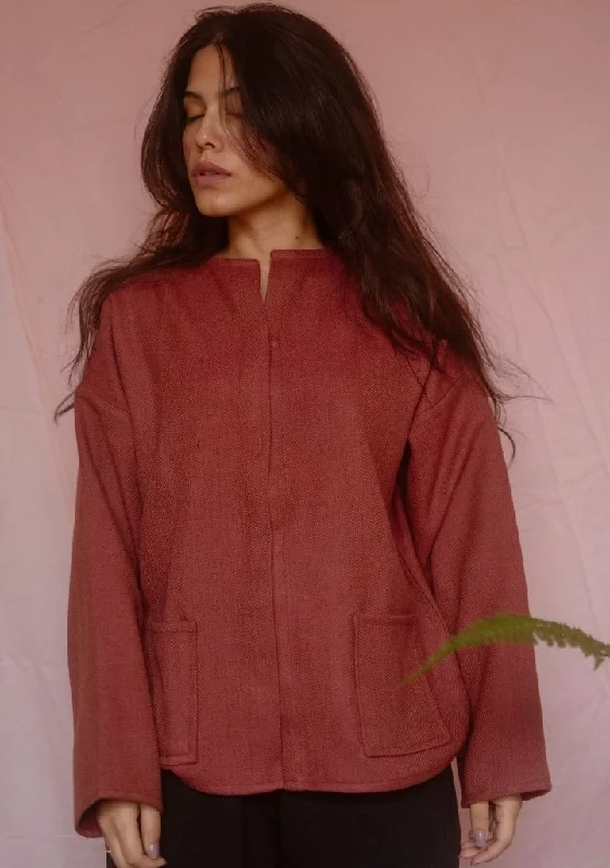 Merino Coat Embroidered Appliqued Beaded