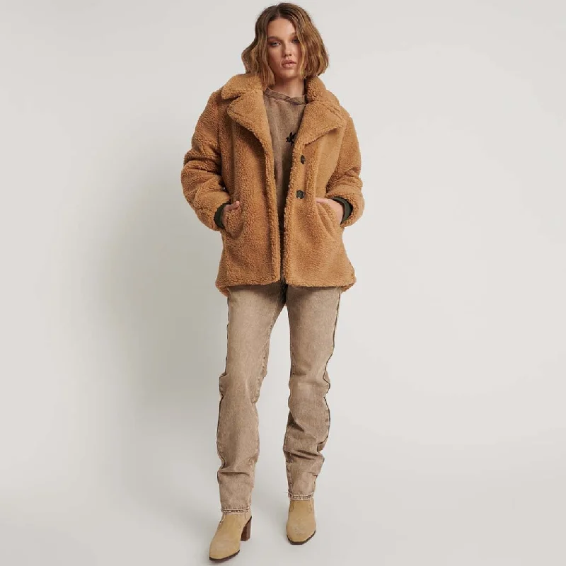 TEDDY COAT - TAN Trench Raincoat Windbreaker