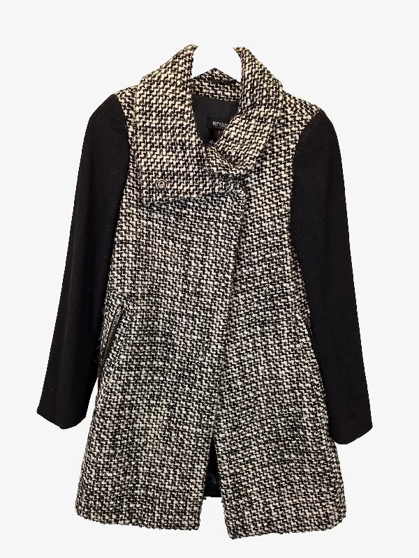Oxford Wool Blend Tweed Winter Coat Size 6 Jersey Tulle Batik