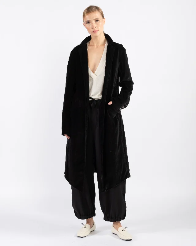 Velvet Top Coat Plaid Tartan Floral
