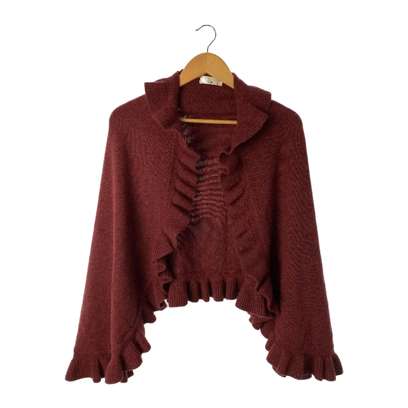 Chloe/Heavy Cardigan/Red/Wool/ Wool Cardigan Cotton Cardigan Cashmere Cardigan