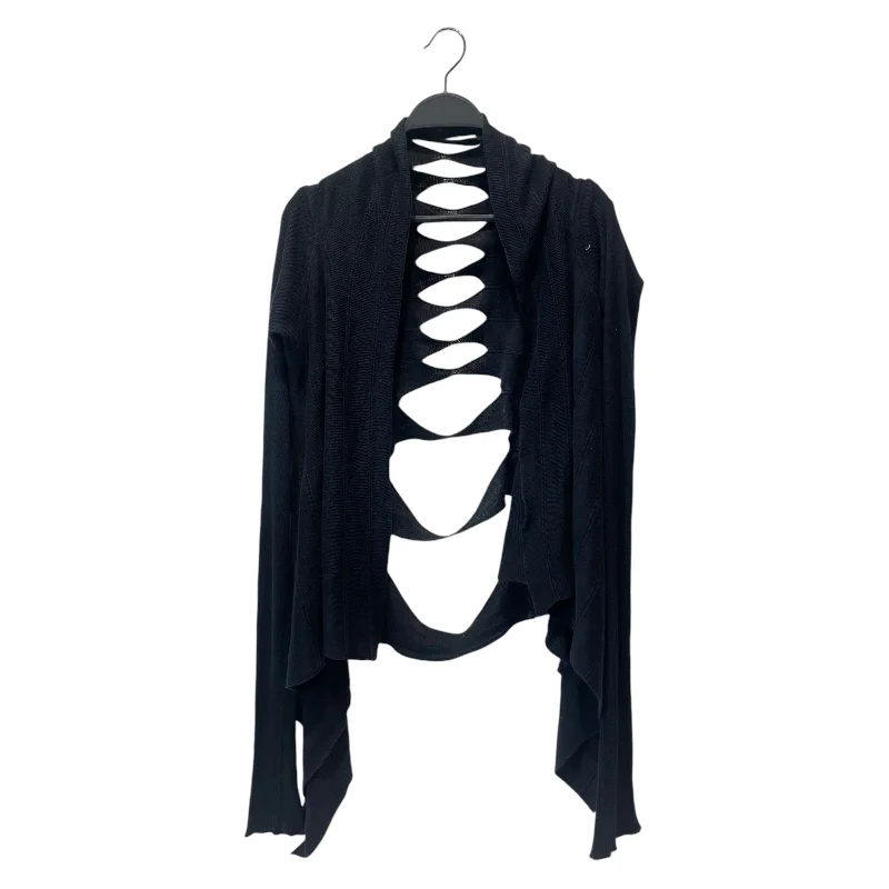 Rick Owens/Cardigan/M/Cotton/NVY/ Plaid Cardigan Polka Dot Checkered