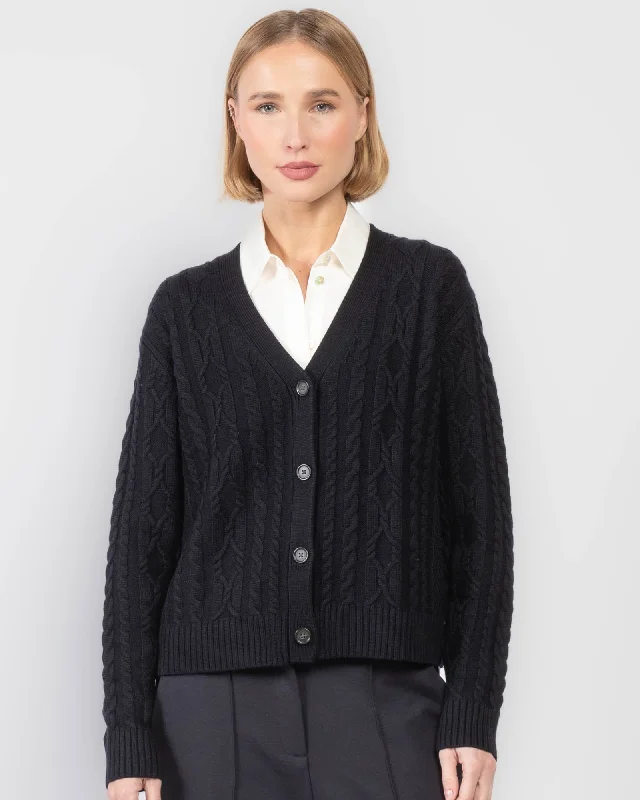 Cable Cardigan Fitted Loose Oversized
