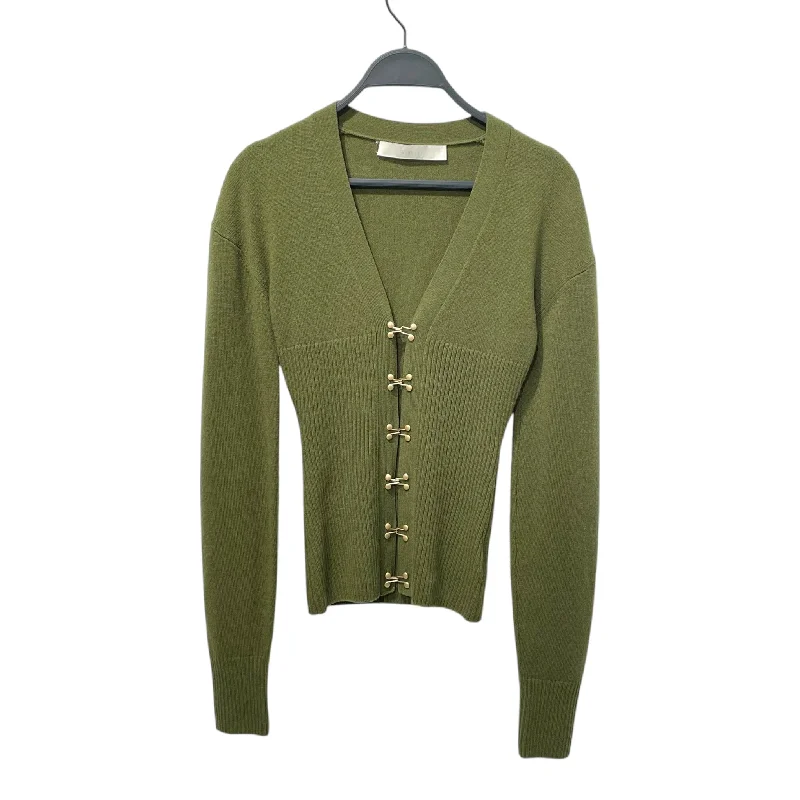 DION LEE/Cardigan/XS/Wool/GRN/BRASS CLASPS Slim Fit Regular Fit Oversized