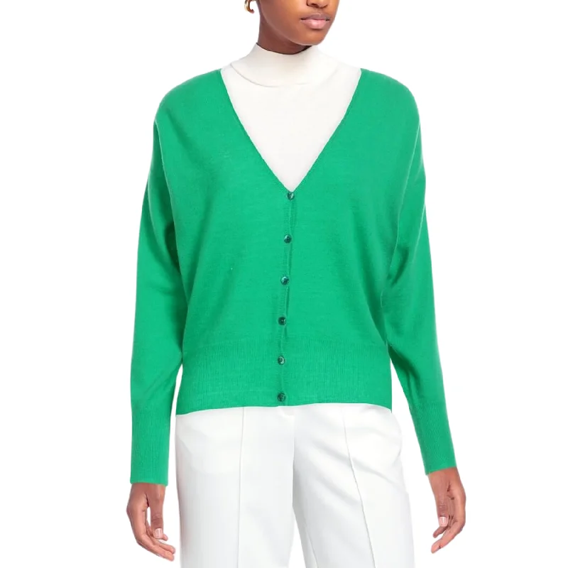 Cardigan - Green Fitted Loose Oversized