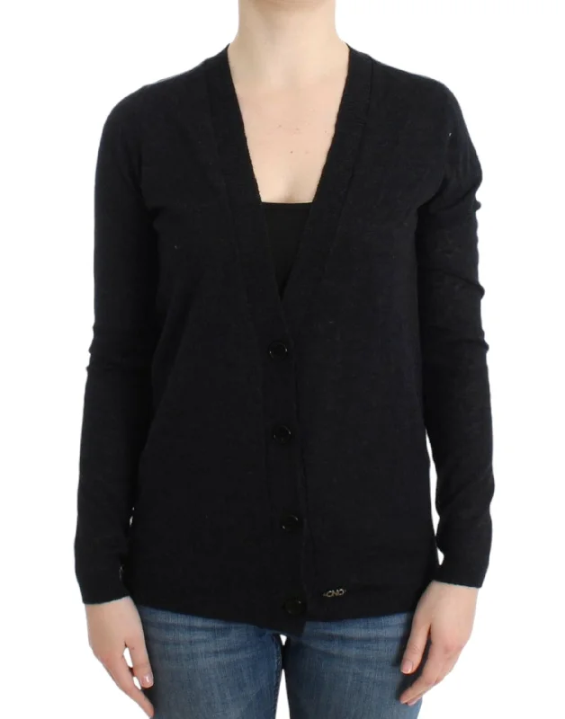 Elegant Deep V-neck Lightweight Cardigan Hooded Caped Shawl Collar