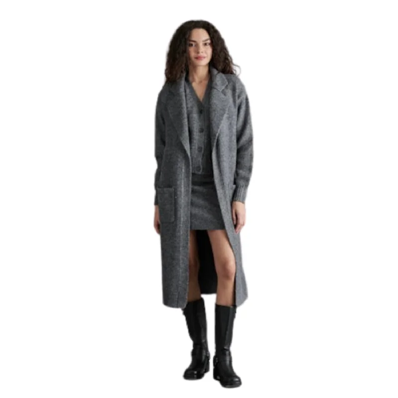 Marl Cardigan Heather Charcoal Lace Blend Ribbed Blend Corduroy Blend