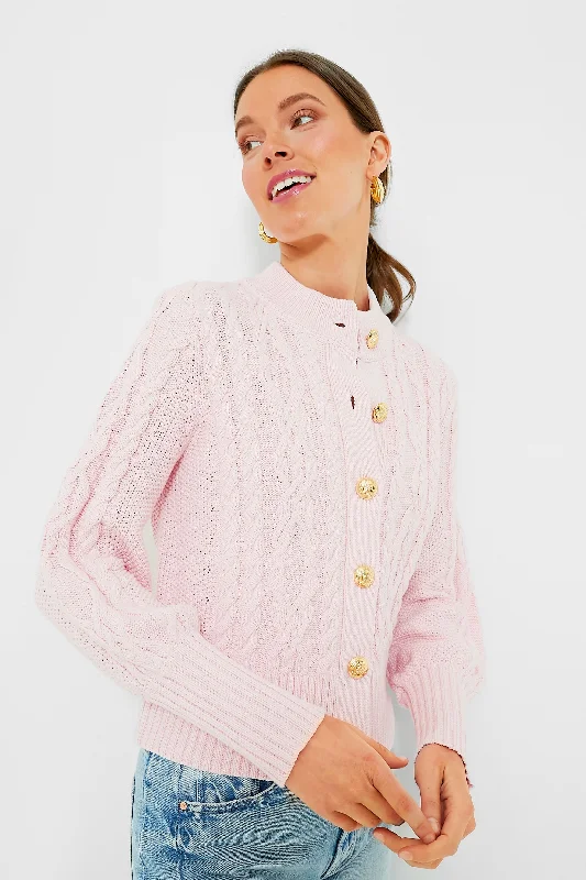 Pink Salt Colette Cardigan Handmade Hand-knitted Hand-woven