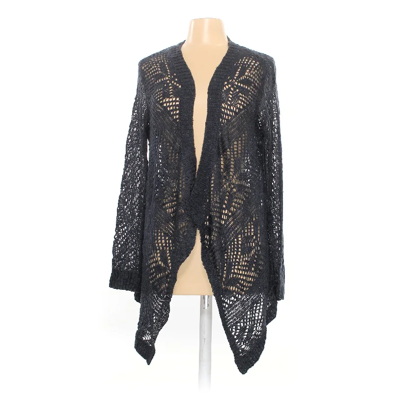 Rd Style Grey Womens Cardigan Sz M Thin Thick Dense