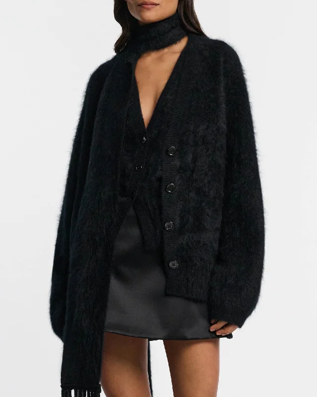 Fluffy Lux Cardigan Nylon Fabric Polyester Fabric Spandex Fabric