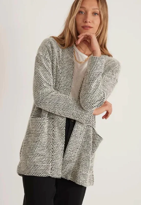 Women's Birdseye Cardigan Cable Knit Ribbed Knit Lace Knit